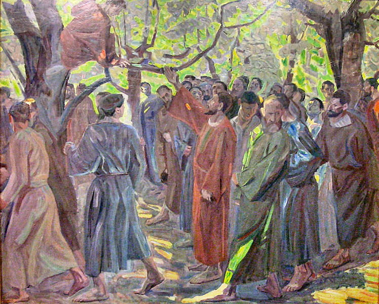 Niels Larsen Stevns (1864-1941), Christ And Zacchaeus, 1913 Niels Larsen Stevns, Zacheusz