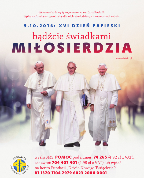 Dzień Papieski - plakat Dzień Papieski