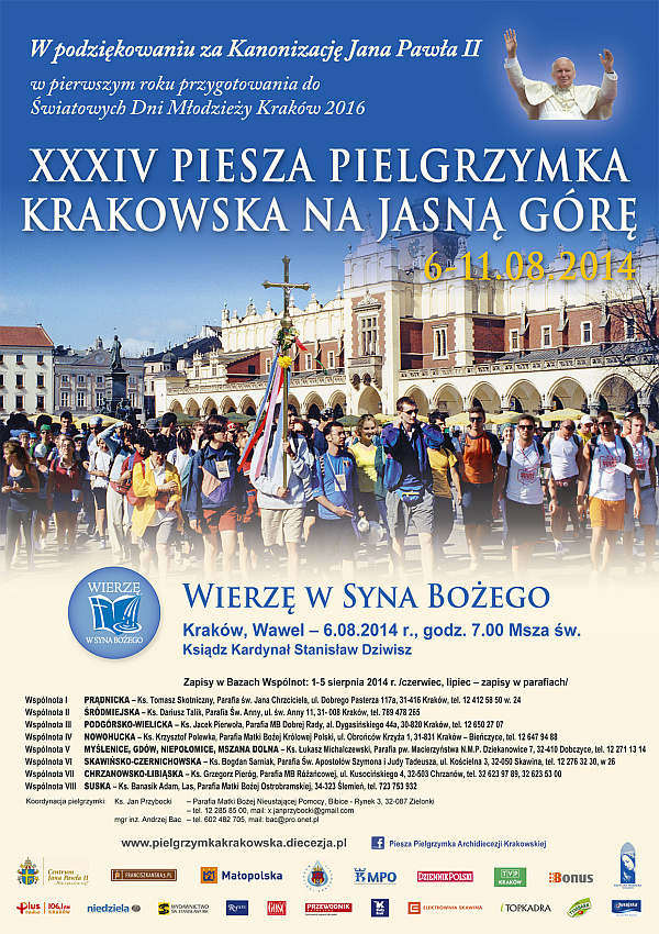 Pielgrzymka 2014 - plakat