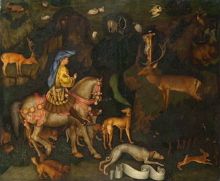 Pisanello (1395–1455), Wizja św. Eustachego, 1436-1438 Wizja św. Eustachego